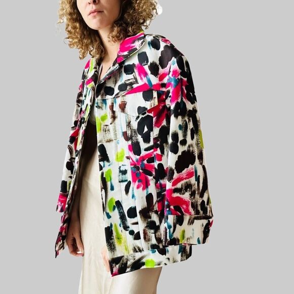 Marni Paintbrush Print Jacket – IT 38 – SS20 Runway – NWT $1950 Designer - Picture 16 of 16